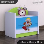 Nočna omarica Happy babies Mojster Miha 24 SZN1